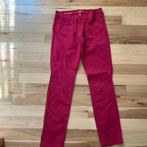 Ann Taylor LOFT 5 pocket pink colored jean pant
